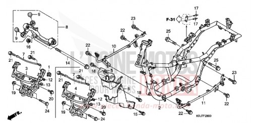 FRAME BODY FES125AB de 2011